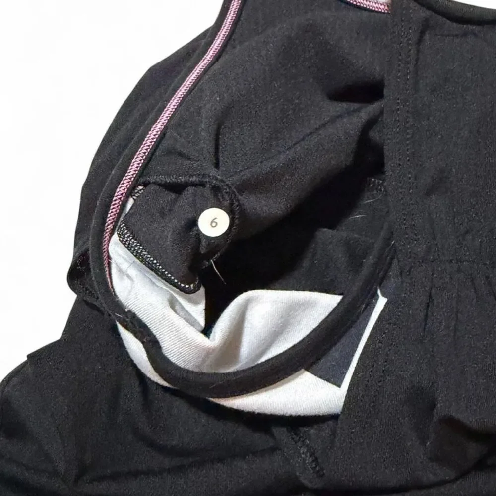 Lululemon Women's Black top with built in bra